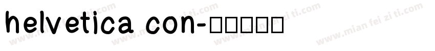 helvetica con字体转换